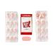 KISS imPRESS No Glue Press-On Nails - Fearless French Almond Shape Light Neutral & White Tip 30 Nails Easy Application - Buy Online on GoSupps.com