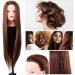 Cikonielf Hair Training Head - Synthetic Fiber for Web Design & Coloring Practice - Washable with Shampoo - Buy Online on GoSupps.com