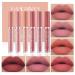 Topcent 6 Colors Matte Liquid Lipstick Makeup Set  Matte Velvety Long-Lasting Wear Non-Stick Cup Not Fade Waterproof Lip Gloss (B)