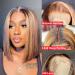 8 U&A HD Highlight 27 Colored Short Bob Lace Front Wig - Brazilian Human Hair, Pre Plucked with Baby Hair - Fashion Women - Buy Online on GoSupps.com