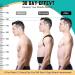 Breathable Back Brace Posture Corrector for Women and Men Back Straightener Hunchback Correction Lumbar Support Shoulder Neck Posture Support for Improve Back Posture Black S Black S - Buy Online on GoSupps.com