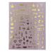 Impeccable 5 Sheets Luxury Nail Art Stickers - 500+ Gold Customized Decals for Fake Nail Designs and Salon Accessories - Buy Online on GoSupps.com