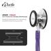 eSteth Classic Stethoscope Lightweight Sensitive Chest Piece for Heart & Lung Sounds - Flexible Tubing Extra Ear Tips Non-Chill Ring - 32" Purple - International Shipping Available - Buy Online on GoSupps.com