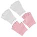 Qukaim Spa Fingerless Gloves Moisturizing Gel Fingerless Gloves and Open Toe Socks Set for Cracked Hands and Feet Spa Repair Kit.