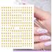 DANNEASY 3D Small Number Nail Art Stickers - Set of 8 Sheets | Self Adhesive Nail Decals for Women, Kids, Girls | Nail Decoration and Design - Buy Online on GoSupps.com