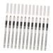Beatifufu 12pcs Lying Silkworm Eyeliner Sparkle Highlighters Liner Gel Pencil Makeup Eyebrow Pencil White Wood