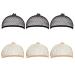 Wig Cap Set 6 Pieces Hair Net for Wigs Wig Caps Caps Elastic Net Wig Net Caps Cotton Mesh and Neutral
