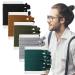 30 Pcs Knotted Mens Hair Ties Knotted Hair Ties for Men Elastic Flat Man Bun Hair Tie No Crease Mens Hair Ties for Long Curly Long Hair (Multicolored) Gray Green Khaki Silver Dark Green