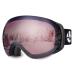 VANRORA Ski Goggles, Snowboard Goggles, Magnetic & Clip Locking System, Interchangeable Lens Black Frame / Red Lens Light Silver Coating (Vlt 16.5%)