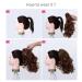 Clip in Ponytail Extension Wavy 14 Synthetic Black Hair - Women's Hairpiece in Various Styles and Colors - Buy Online on GoSupps.com