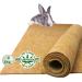 Natural thing 5 rodent mats made of 100% hemp 100 x 50cm - suction -strong dust -free & protective I high -quality hemp mats for rodent i ideal soil cover for cages of rodents 5 pieces