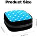 GIAPB Period Bag | Sanitary Napkin Storage & Makeup Pouch | White Dot Blue | 4031 - Buy Online on GoSupps.com