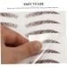 VINTORKY Fake Eyebrow Stickers 9 Sheets Waterproof Eyebrow Stickers Authentic Eyebrows Stickers Eyebrow Tool 3 Proof 21x14.7cm Brown - Buy Online on GoSupps.com