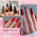 UR SUGAR Red Gel Nail Polish Set 10 Colors Red Burgundy Red Glitter Shimmer Nail Polish Dark Red Polish Set Home Salon DIY Art Manicure Kit Gifts for Women - Buy Online on GoSupps.com