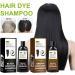 Shantou Yingji 2 pieces hair color shampoo shampoo for colored hair Hair Dye Shampoo 3in1 mild and not harmful to the hair cleanses the hair and moisturizes 2 pieces x 100 ml black hair5 - Buy Online on GoSupps.com