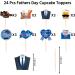 24 Pcs Fathers Day Cupcake Toppers Fathers Day Cake Toppers-I Love You Day Best Dad Ever Happy Dad Birthday Cake Picks Cake Insert Topper for Fathers Day Party Favor Supplies Cake Decorations - Buy Online on GoSupps.com