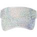 Gudessly Shiny Rhinestones Sport Sun Visor Cap - Adjustable Summer Visor for Women Men - White - Buy Online on GoSupps.com