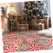 DOITOOL 1 Sheet Candy Wall Sticker Christmas Sticker Red White Peppermint Sticker Decorative Floor Sticker - Buy Online on GoSupps.com