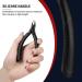 FVION Cuticle Trimmer Professional Cuticle Nippers Rubber Coated Handle Manicure Tools Stainless Steel Cuticle Cutter for Nails (5mm) Dark - Buy Online on GoSupps.com