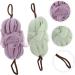 Angoily 2pcs Bath Ball Back Strip - Exfoliating Shower Sponge & Massage Pouf | Elastic Mesh Accessories for Ultimate Relaxation - Buy Online on GoSupps.com