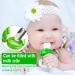 HAOBAOBEI Baby Food Feeder/Fruit Pacifier Teether (2 Pack) with 3 Silicone Pouches - Blue & Green - Buy Online on GoSupps.com