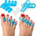 Sixora Premium Gel Toe Separators for Overlapping Toes, Toe Straighteners & Spacers, Hammer Toe & Bunion Corrector/Correct Your Toes Naturally!