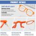 Shop Duco TR90 Blue Light Blocking Glasses for Kids | Anti-Glare Gaming Glasses for Boys & Girls (Ages 5-10) - K028 Orange/White - Buy Online on GoSupps.com
