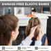 500x Clear Mini Hair Elastic Bands - Small Transparent Hair Ties for Braiding - 22mm x 2mm - Buy Online on GoSupps.com
