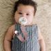 Itzy Ritzy Linen Pacifier Clips - 2-Pack Pink and Pink Stripe - Buy Online on GoSupps.com