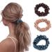 Brinie Hair Ties Champagne Elastic Hair Scrunchies Pearl Hair Bands Bead Hair Ropes Hair Accessories for Women and Girls (Pack of 3) (set2)
