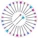 PAGOW 30PCS Hair Clips Butterfly Hair Barrettes Fabric Fashionable Bobby Pins Pearl Decorative Bobby Pin Hair Accessories for Women Girls(10 styles  3 pcs each)