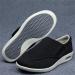 Yytcsjz Men Adjustable Diabetic Shoes | Extra Wide Summer & Autumn Boots for Swollen Feet | Lightweight & Breathable Slippers for Elderly Diabetic | Black, Foot Length 12 - Buy Online on GoSupps.com