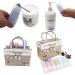 10-Pack Travel Bottles Set - 3oz Leakproof Silicone Containers | TSA Approved Toiletry Bottles for Shampoo, Lotion, Soap - Multicolor - Buy Online on GoSupps.com