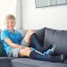 SmartKnit Kids AFO Interface Socks - Small Black/Royal Blue - Buy Online on GoSupps.com