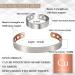 Yinox Magnetic Copper Bracelet Ring Set for Arthritis - Perfect Mother's Day Gift for Women | Stylish Silver Color - Buy Online on GoSupps.com