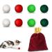 Rosaui 8 pieces of felt balls - cat toys - cat ball - interactive cat toys ball - 100% sheep wool - game balls for cat - natural toys D: Set D -8er