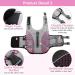 Kuoser High Visibility Dog Life Jacket | Adjustable Pet Floatation Vest with Reflective Stripes | Rescue Handle | Shining Fish Scales | Dog Lifesaver Swimwear for Pool & Beach | Pink, Size Large - Buy Online on GoSupps.com