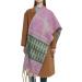 Buy Pink Triangular Kashmir Scarf for Women | Winter Cotton Triangle Scarf & Cape Neck Warmer - International Shipping Available - Buy Online on GoSupps.com