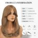FESHFEN Long Blonde Mix Wigs with Bangs - 45 cm Synthetic Hair Wig for Women | Natural Look International Shipping - Buy Online on GoSupps.com