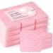 Lint Free Nail Wipes 1200PCS Non-Woven Fabric Nail Cleaning Wipes Soft Lash Extensions Glue Bottle Cleaning Wipes Nail Supplies(Pink)