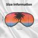 Tropical Sunset Print Unisex Eye Mask - Soft Light-Blocking Comfortable Sleep Mask for International Shipping - Buy Online on GoSupps.com