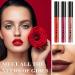 3 PCs Matte Liquid Lipstick Set - Long Lasting Waterproof Dark Red & Purple Lip Stain | Ideal Gift for Women - Buy Online on GoSupps.com