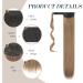 FESHFEN 24 Long Straight Wrap Around Ponytail Extensions in Light Golden Brown & Pale Golden Blonde - Synthetic Clip-in Hairpiece for Women - 24 Inch - 130g - Pack of 1 | 12/24# Light Brown & Natural Blonde - Buy Online on GoSupps.com