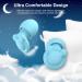 Reusable Soft Silicone Ear Plugs 33dB Noise Cancelling for Sleep, Snoring, Concerts - 4 Pairs in XS/S/M/L Blue - Buy Online on GoSupps.com