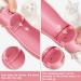 Rainpal Foldable Dog Water Bottle - 12oz Leak Proof Portable Pet Dispenser | BPA-Free Pink Travel Bottle for Hiking & Outdoor Adventures - Buy Online on GoSupps.com