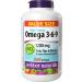 Webber Naturals Omega 3-6-9 1 200 mg Fish Oil 280 Softgels Supports Cardiovascular Health and Brain Function