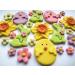 24x Easter Chicks Bunny Rabbit Easter Flowers Edible Cupcake Toppers Easter Cake Topper - Buy Online on GoSupps.com