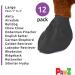 PAWZ PAWB-L Dog Boots - Black Large (1 Pack) | Durable Waterproof Pet Footwear for All Seasons - Buy Online on GoSupps.com
