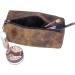 KomalC Leather Zip-Lock Cosmetic Makeup Pouch Bag Pen Pencil Case - SALE | Shop Now! - Buy Online on GoSupps.com