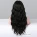 Long Black Synthetic Wavy Hair Wig with Neat Fringe for Women - HAIRCUBE - Buy Online on GoSupps.com